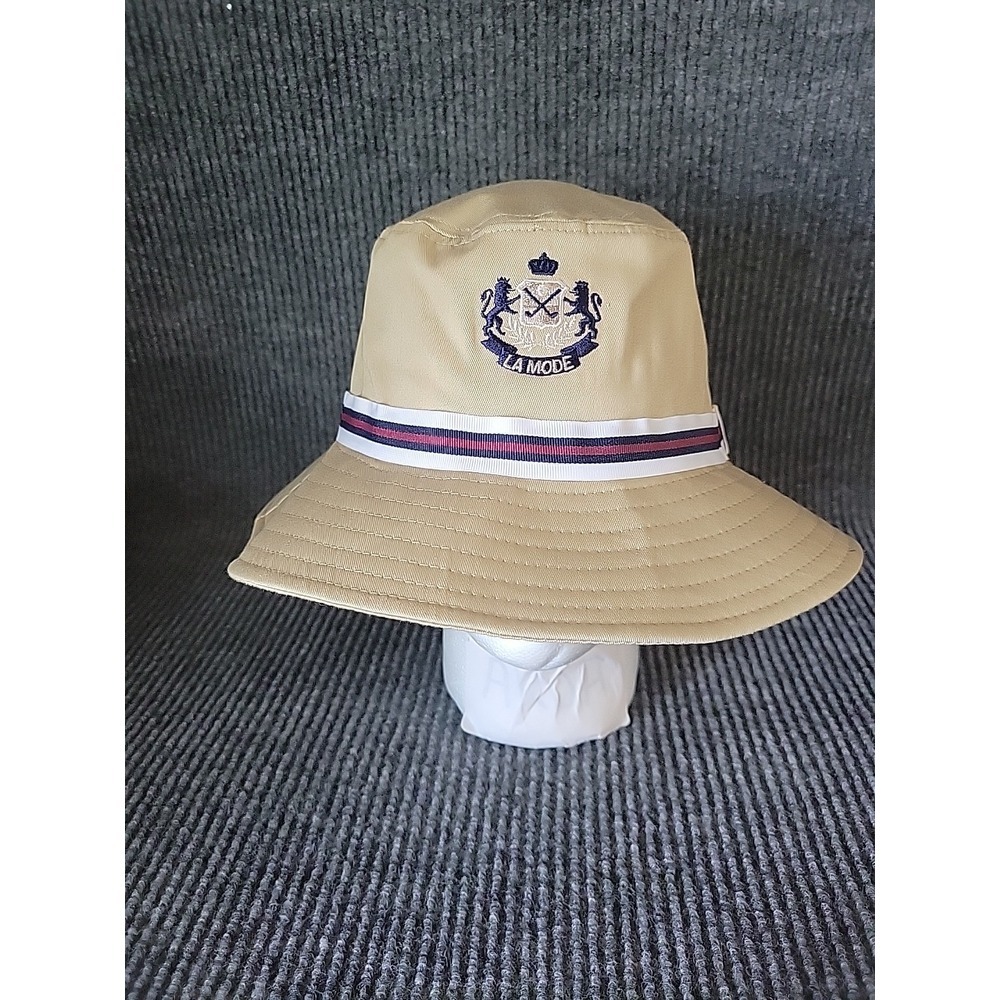 NWOT Golf Bucket Hat Mens La Mode Made In USA Size‎ Approximately 7 "- 7 1/2"